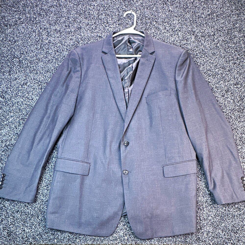 Manton Men’s Gray Wool 2-Button 2-Piece Suit 50R 34x31 Inner Pockets